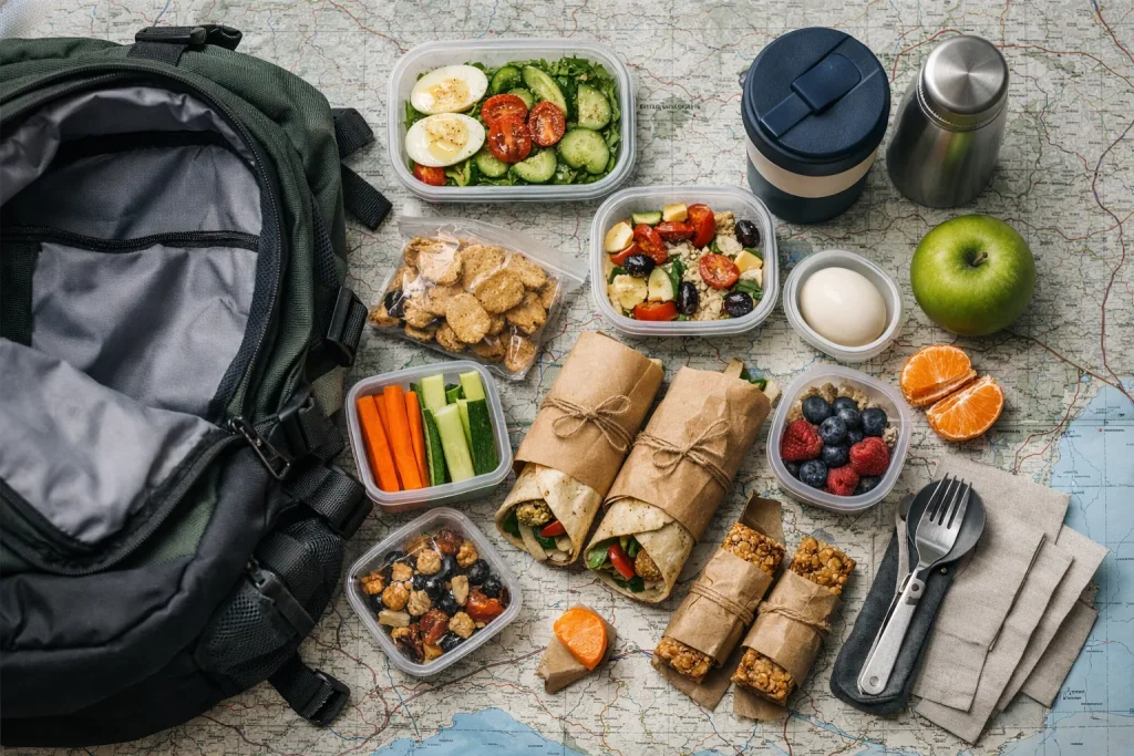 Manger sur un itinéraire : ce qui tient dans le sac